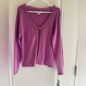 Bianca Nygard Petite Open front Pink cardigan Urban Gypsy in Size Medium